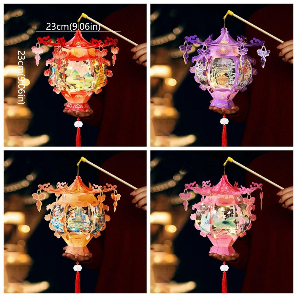 Китайский стиль Новый год Портативный Фонарь Традиционный Праздничный Фонарь Домашний Новогодний Подарок