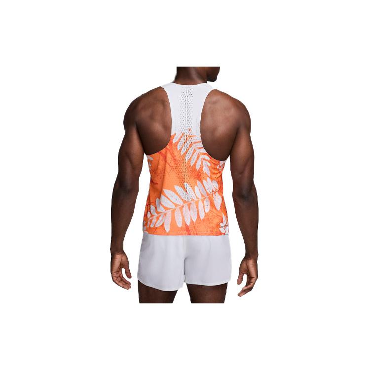 Nike Мужской оранжевый топ для бега Dri Fit FQ1363-803