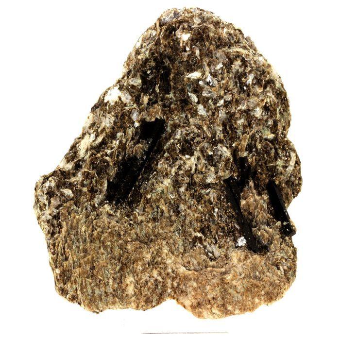 Pierres et Minéraux. Tourmaline Dravite + Muscovite. 1119.00 ct. Lombardie, Italie.