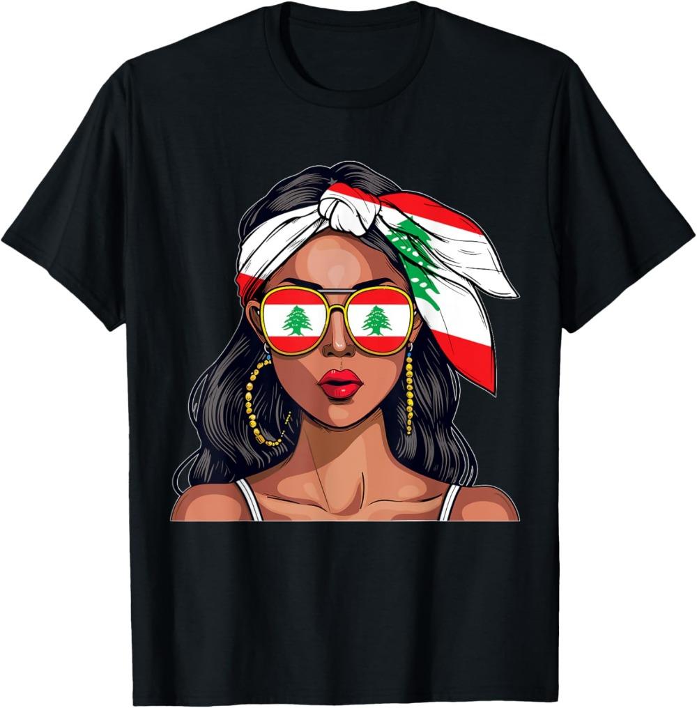 Lebanese Souvenirs Products Woman Flag Shirt Lebanon T-Shirt Summer Fashion Casual Tee Retro Lebanon Street Men Tops