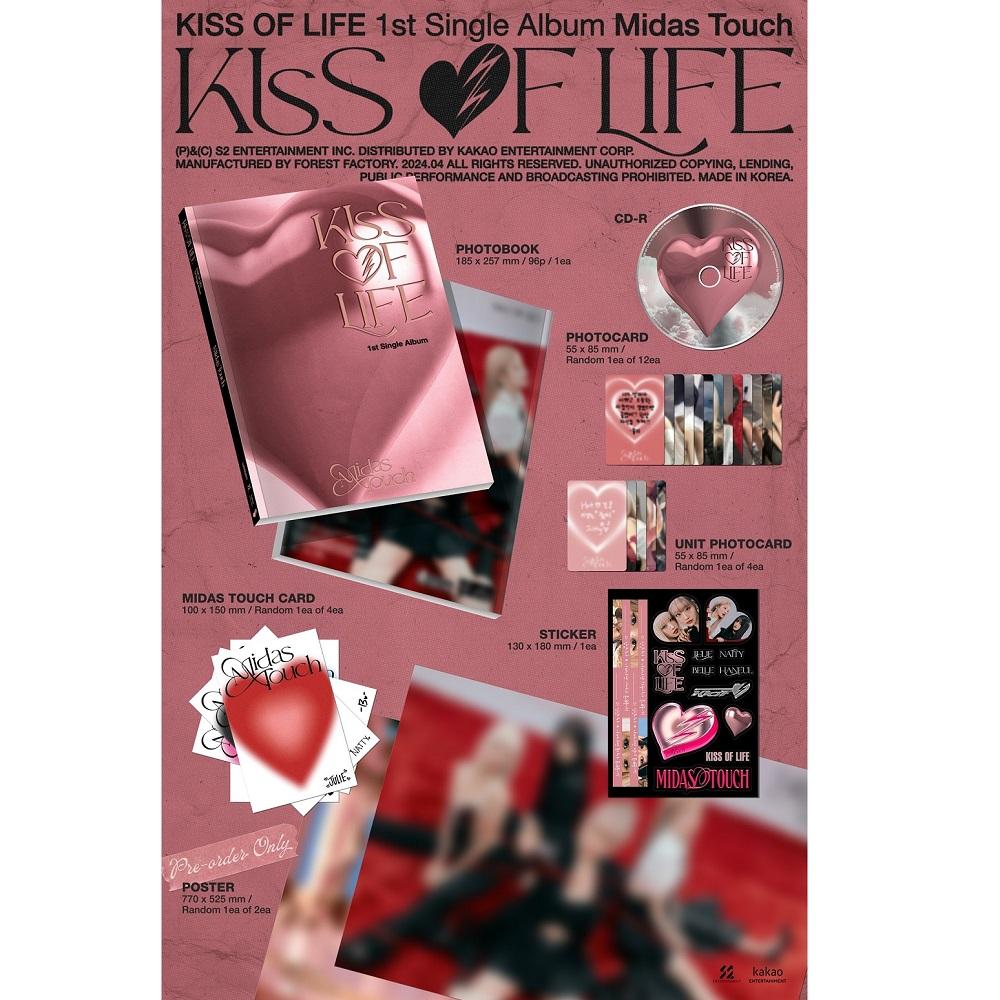Kiss Of Life 1-й сингл-альбом Midas Touch CD