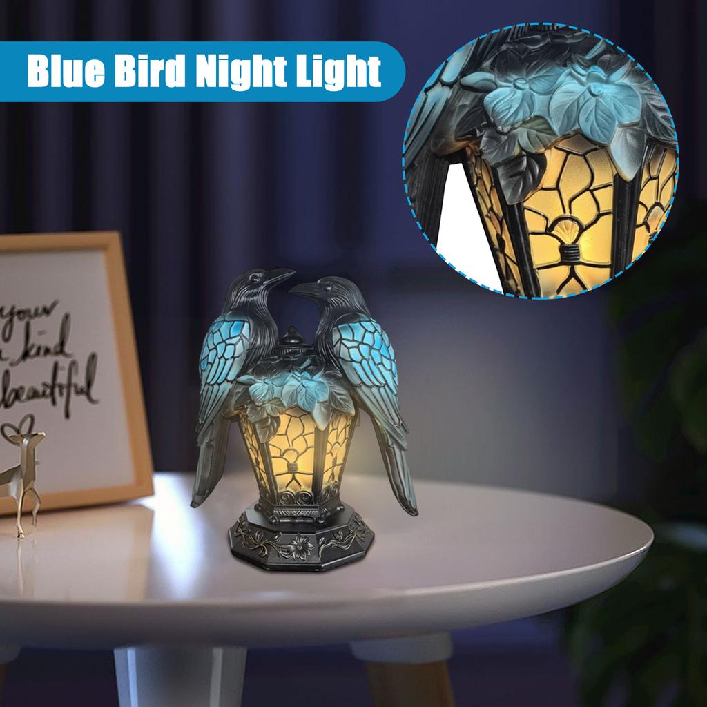 Blue Bird Night Light, Table Ornaments, Home Decor