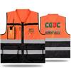 Color-block Reflective Safety Vest for Construction, Cycling, and Sanitation Workers