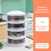 Insulated Vegetable Cover Multi-layer Stackable Food Box Anti-fly Dust-proof Heat Preservation Kitchen Supplies Picnic BBQ Helper