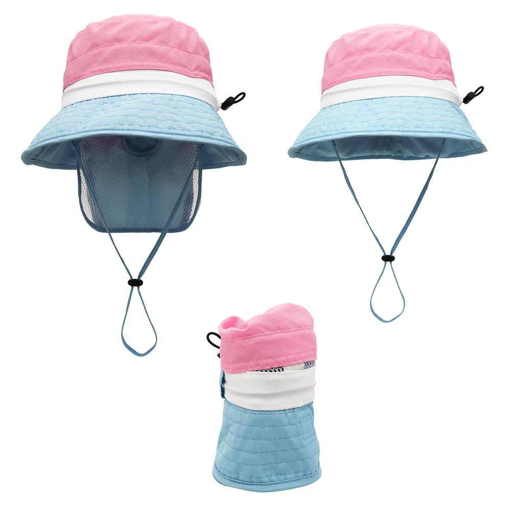 Новая защита шеи детская солнцезащитная шляпа-панама для девочек, детская шляпа от солнца с защитой от УФ-лучей, летняя