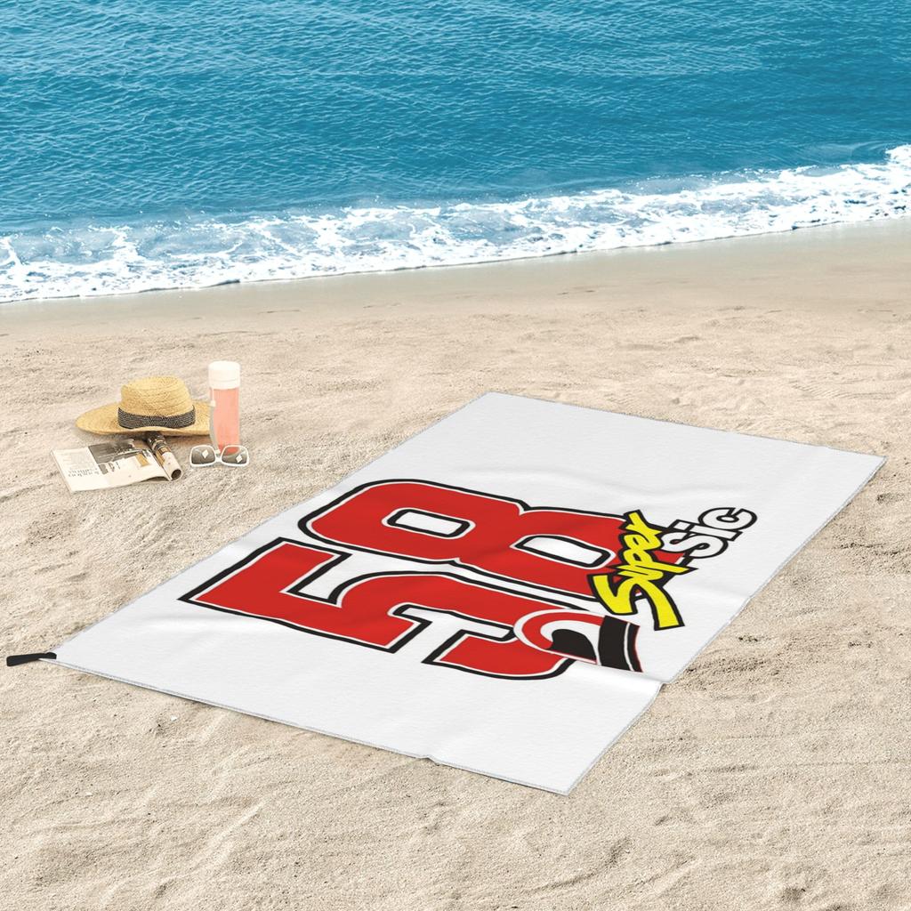 Marco Simoncelli 58 Super Sic Beach Towel Soft Microfiber Quick Dry Absorbent Quick Towels For Bath