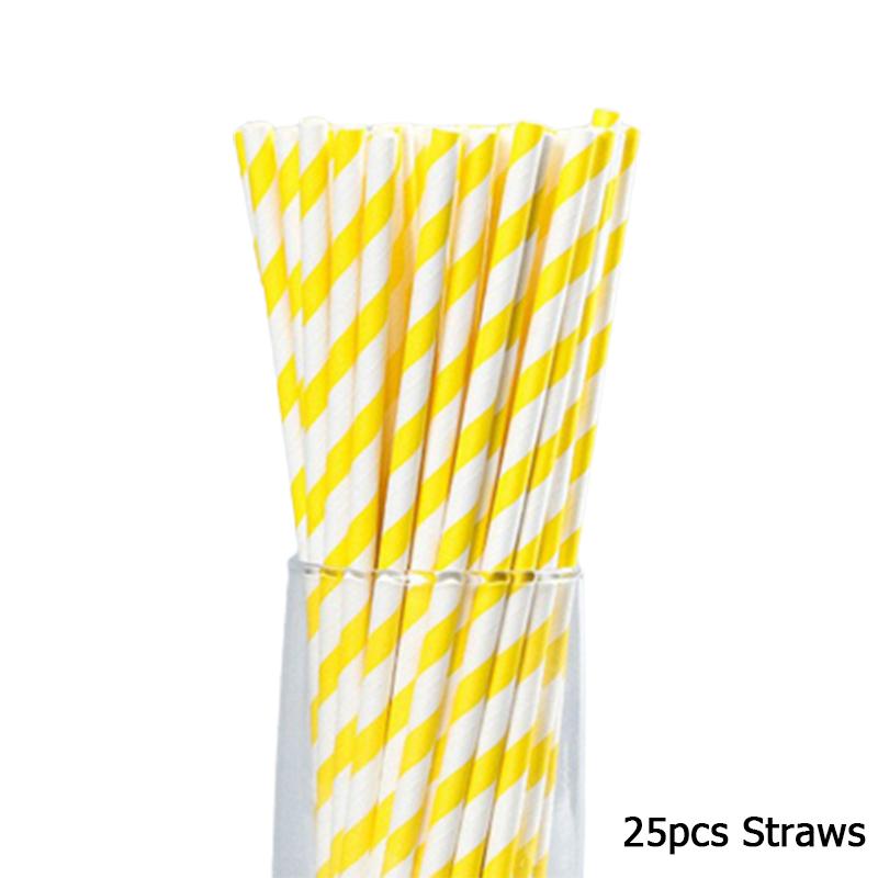 25 шт. розовых бумажных трубочек для питья, сувениров для украшения свадьбы, дня рождения, бумажных трубочек для питья, принадлежностей для дня рождения