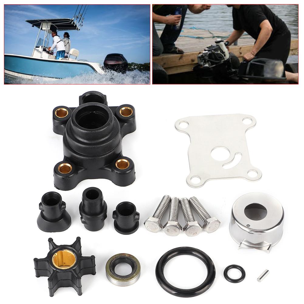 Комплект для ремонта водяного насоса с рабочим колесом подходит для JohnsonEvinrude 9.9 л.с. 15 л.с. 394711 0394711