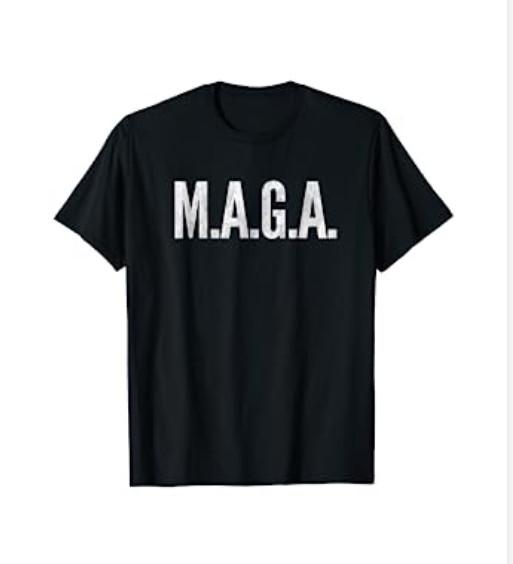 'Maga' America-First T-Shirt , Trump 2020 , USA