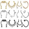 Vacuum Electroplated Horseshoe Nose Ring with Magnet Nose Ring