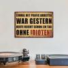 Эксклюзивный Putuo Decor Потрясающий немецкий знак с привлекательным дизайном Einmal Mit Profis Arbeiten War Gestern
