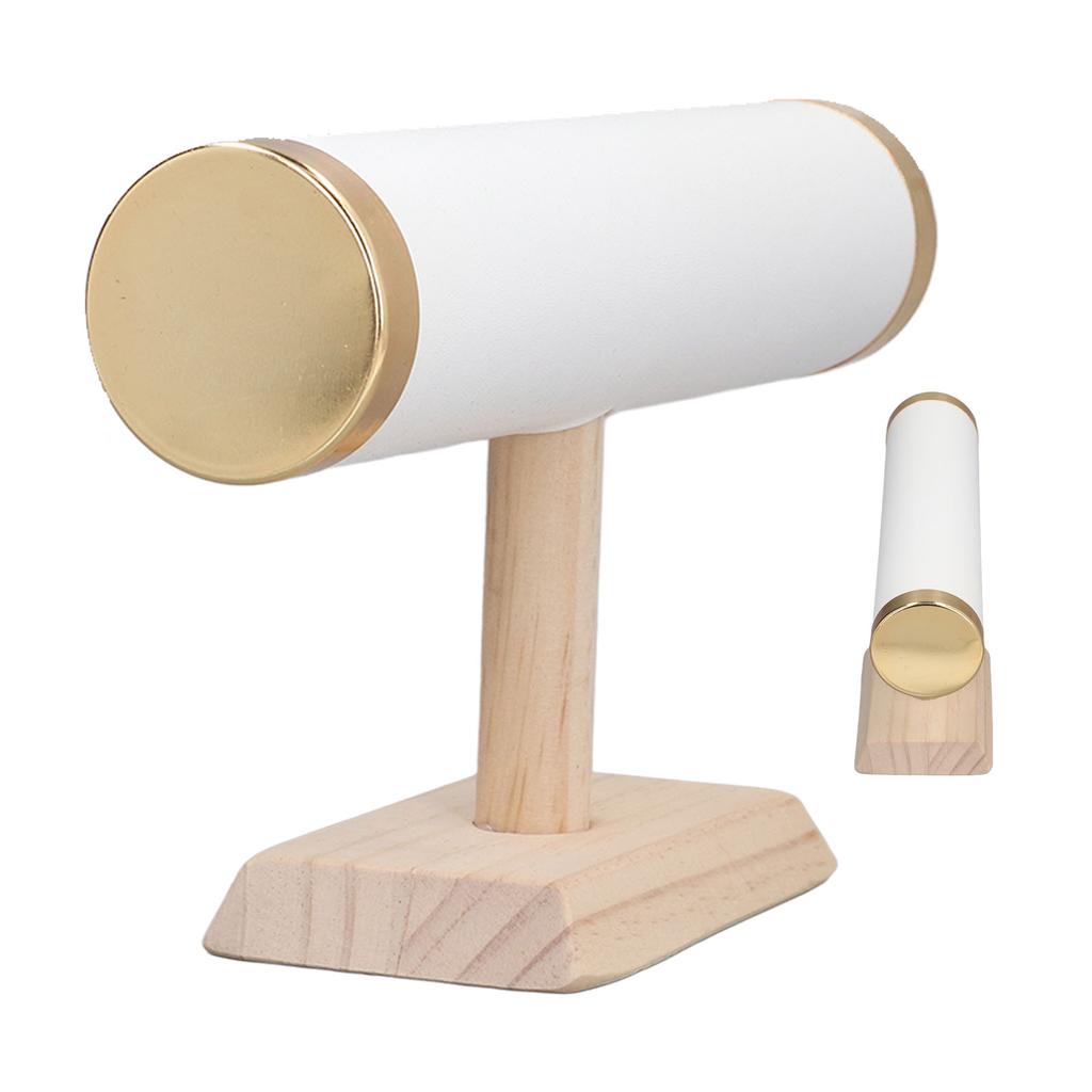 T Bar Bracelet Holder Display Organizer Golden Rimming for Watch Necklace Hair Scrunchy Hoop Headband