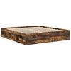 Bed Frame Smoked Oak 180x200 cm