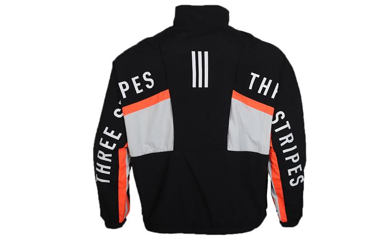Adidas Jackets Men's Black Stand Collar Moderate Other FM5455