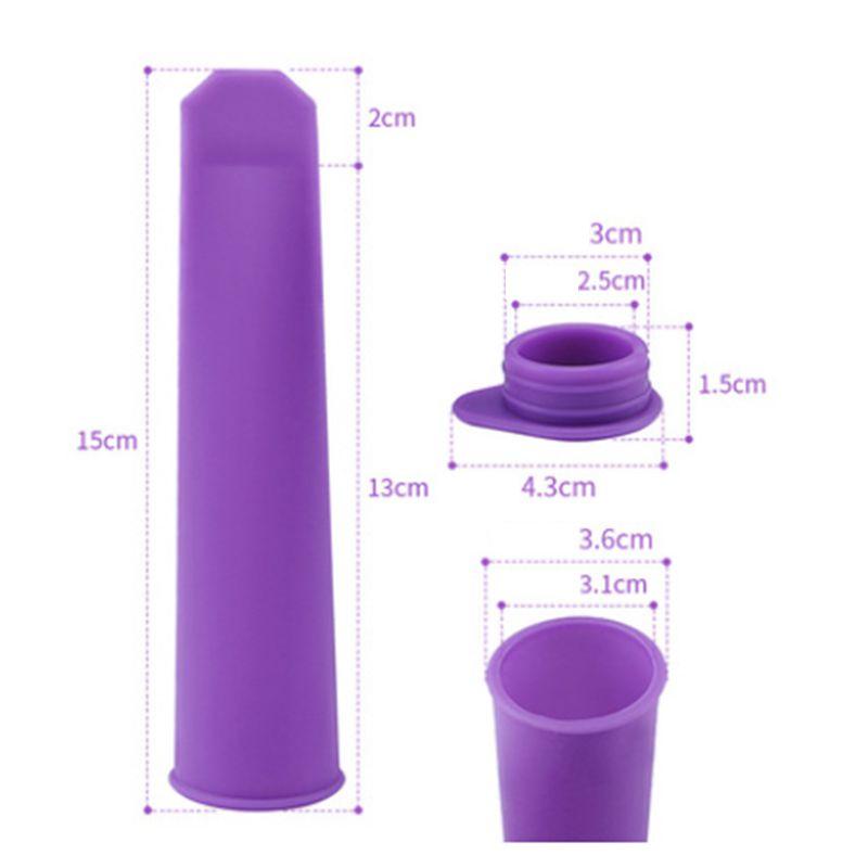 Яркие силиконовые формы для эскимо с пуш-ап механизмом для полезного мороженого и йогуртового эскимо