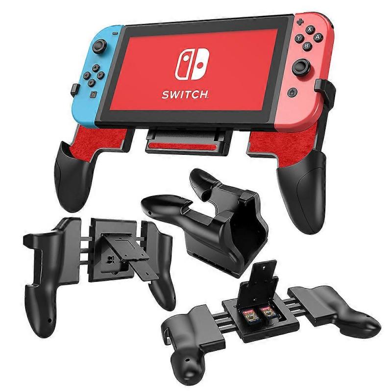 Multifunctional Adjustable Grip for Nintendo Switch/OLED Controllers and Joycon, Ergonomic Handle Grip Comfortable, Foldable, Adjustable, Accessory