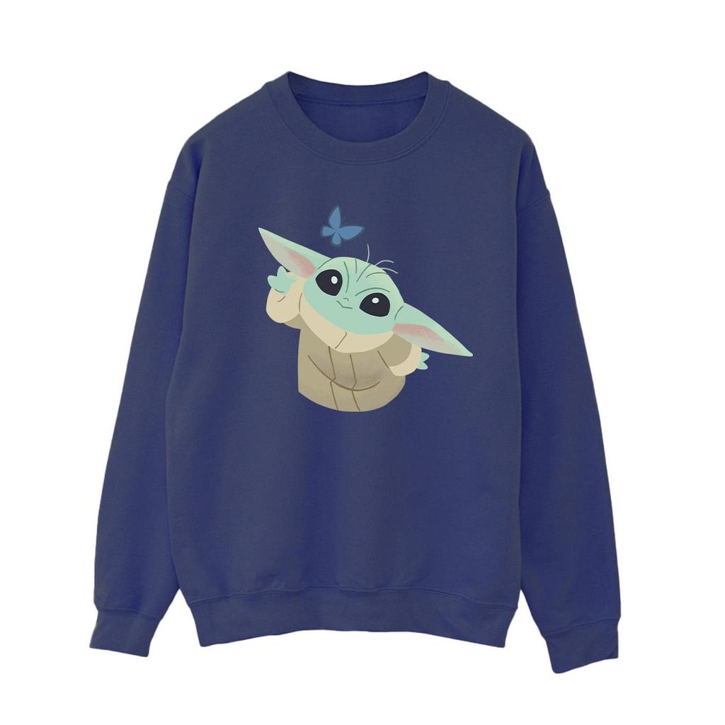 Star Wars Womens/Ladies The Mandalorian Butterfly Catching Sweatshirt