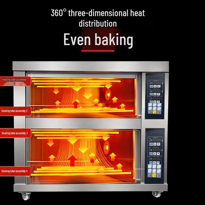 MDNG 3-Layer 9-Tray Commercial Gas Baking Oven