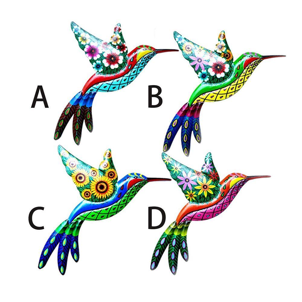 Indoor&Outdoor Handmade Craft Metal Sculptures Ornaments Hummingbird Decorations Wall Hanging