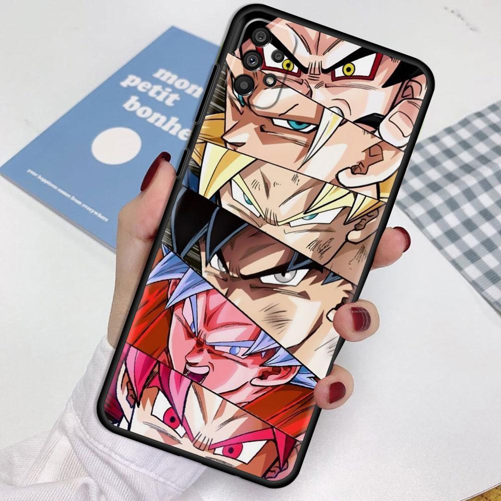 Case For Samsung Galaxy A52 A12 A32 A51 A21s A71 A13 A53 A22 A31 A72 A03 A02s A41 Black Phone Shell Anime-Dragon-Ball