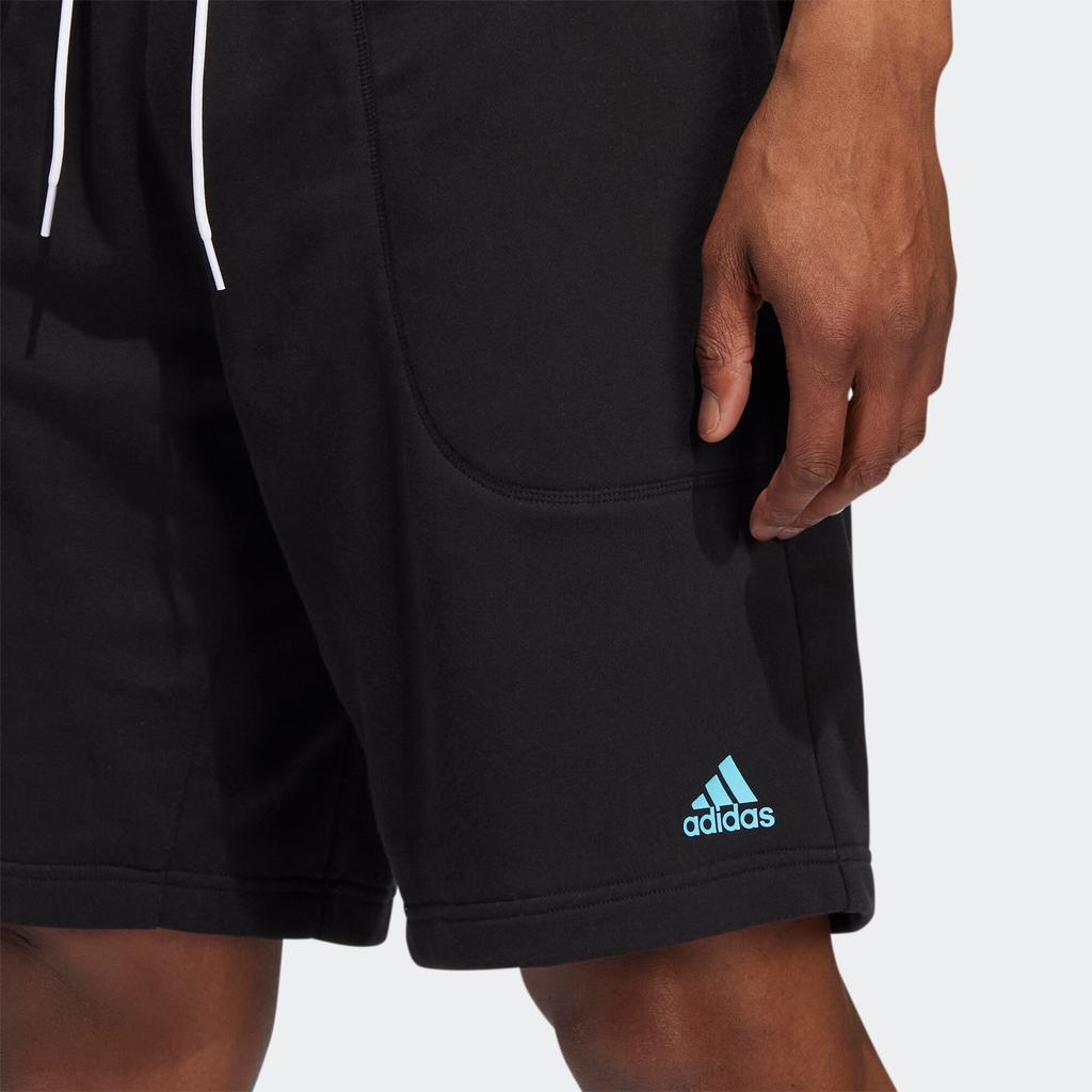 adidas Don Dream Шорты на шнурке с однотонным логотипом, мужские брюки, черные HG4420