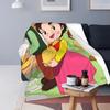 Heidi The Girl From The Alps Blanket Soft Fleece Autumn Warm Flannel Animc Comic Cartoon Throw Blankets for Sofa Bedding Quilt