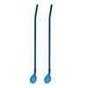 2Pcs/Set Reusable Long Straw Spoon Multicolor Stainless Steel Straws Tea Scoop Bar Cocktail Coffee Stirring Drinking Spoon