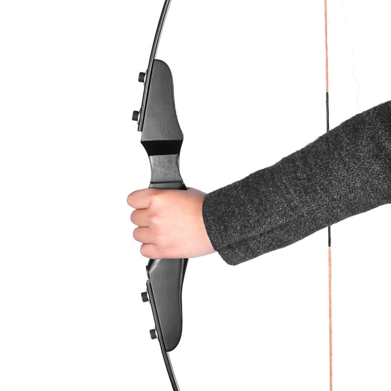 Наружная Охотничья Стрельба из Лука Съемная Черная Буковая Деревянная Рукоятка Лука Буковая Деревянная