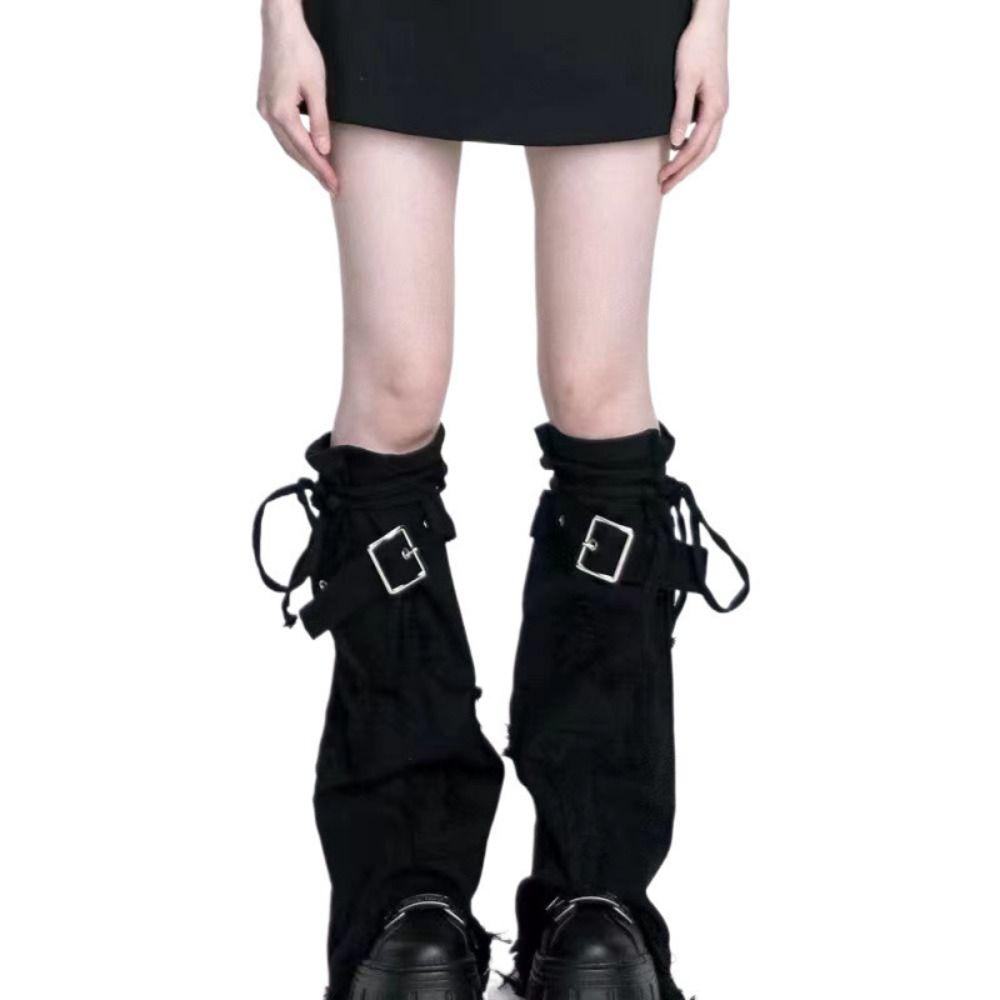 Punk Leg Warmer Harajuku Calf Gaiters Socks Women Leg Sleeve