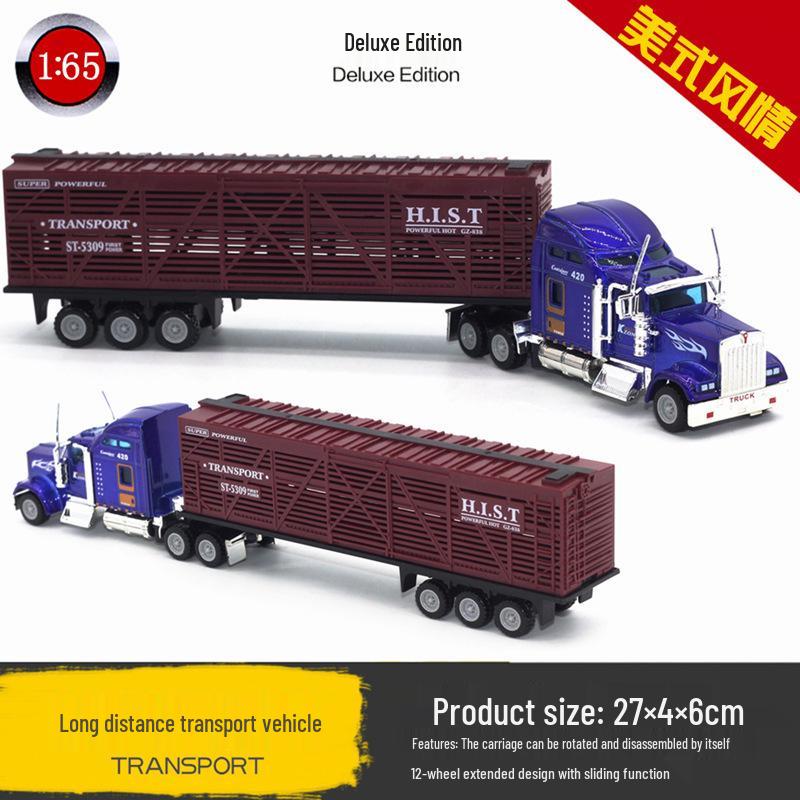 Children's Alloy Transport Toy: Pull-Back Fire Truck, Trailer, Tank & Excavator