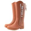 New Printed High Rain Boots Women's Waterproof Outdoor Water Boots Wear-resistant Outer Rubber Shoes Kitchen Work Sleeve Women's Shoes