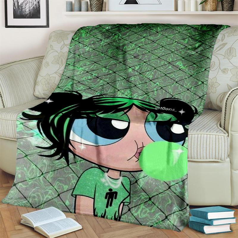 Милое одеяло с героями мультфильмов для девочек P-Powerpuff, мягкое одеяло для дома, спальни, кровати, дивана, пикника, путешествия, офиса, отдыха, одеяло, детское одеяло