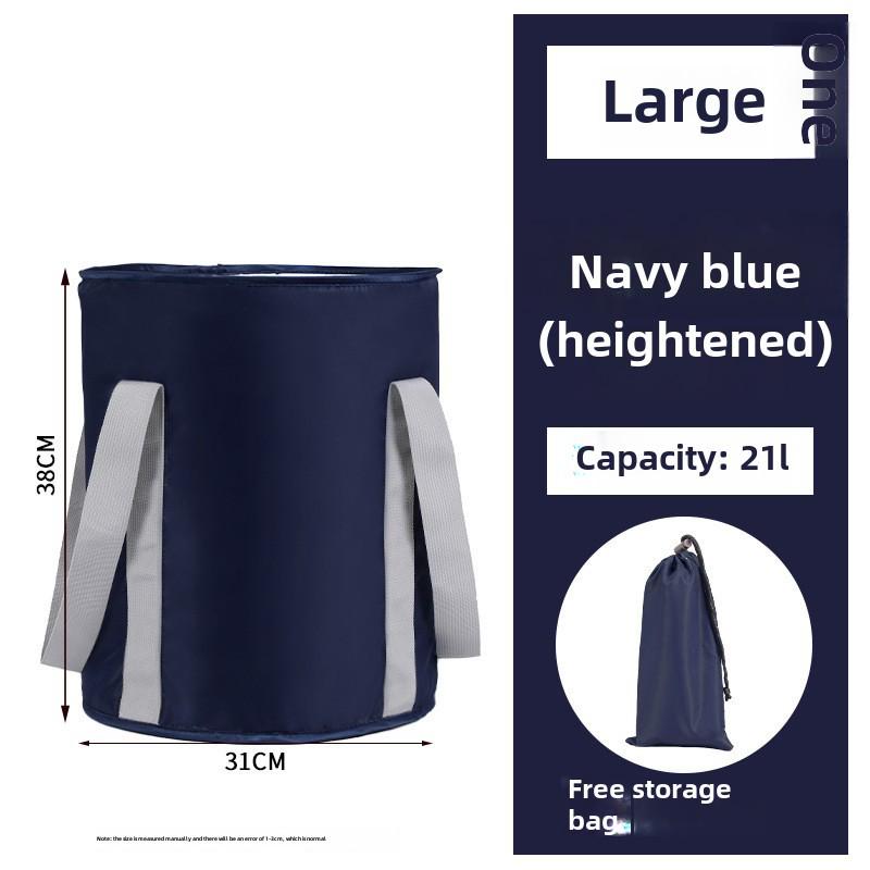 Складная дорожная ванночка для ног: Портативный, изолированный, сверхглубокий дизайн для защиты икр; Универсальное решение для домашних ванночек для ног.