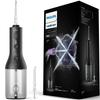 Sonicare Cordless Power Flosser 3000 Oral Irrigator Water Jet Black (X-Shaped Washer) HX3826/23