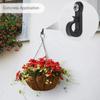 30/1 шт Q-образных крючков для гирлянд, подвесных многоцелевых потолочных крючков для шкафов с растениями и винтами, для домашнего использования на открытом воздухе