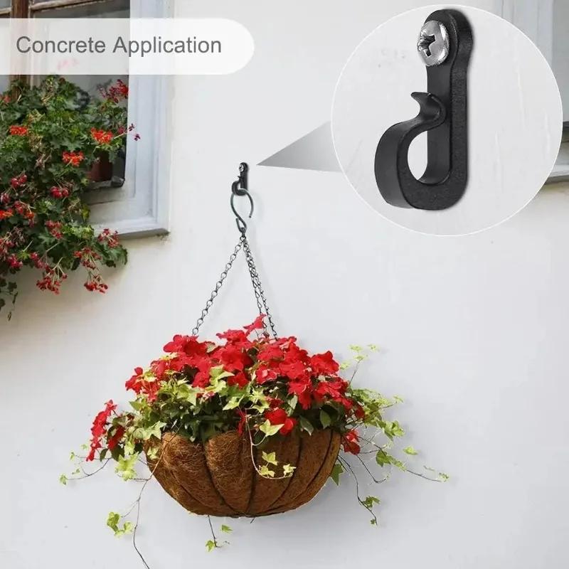 30/1 шт Q-образных крючков для гирлянд, подвесных многоцелевых потолочных крючков для шкафов с растениями и винтами, для домашнего использования на открытом воздухе