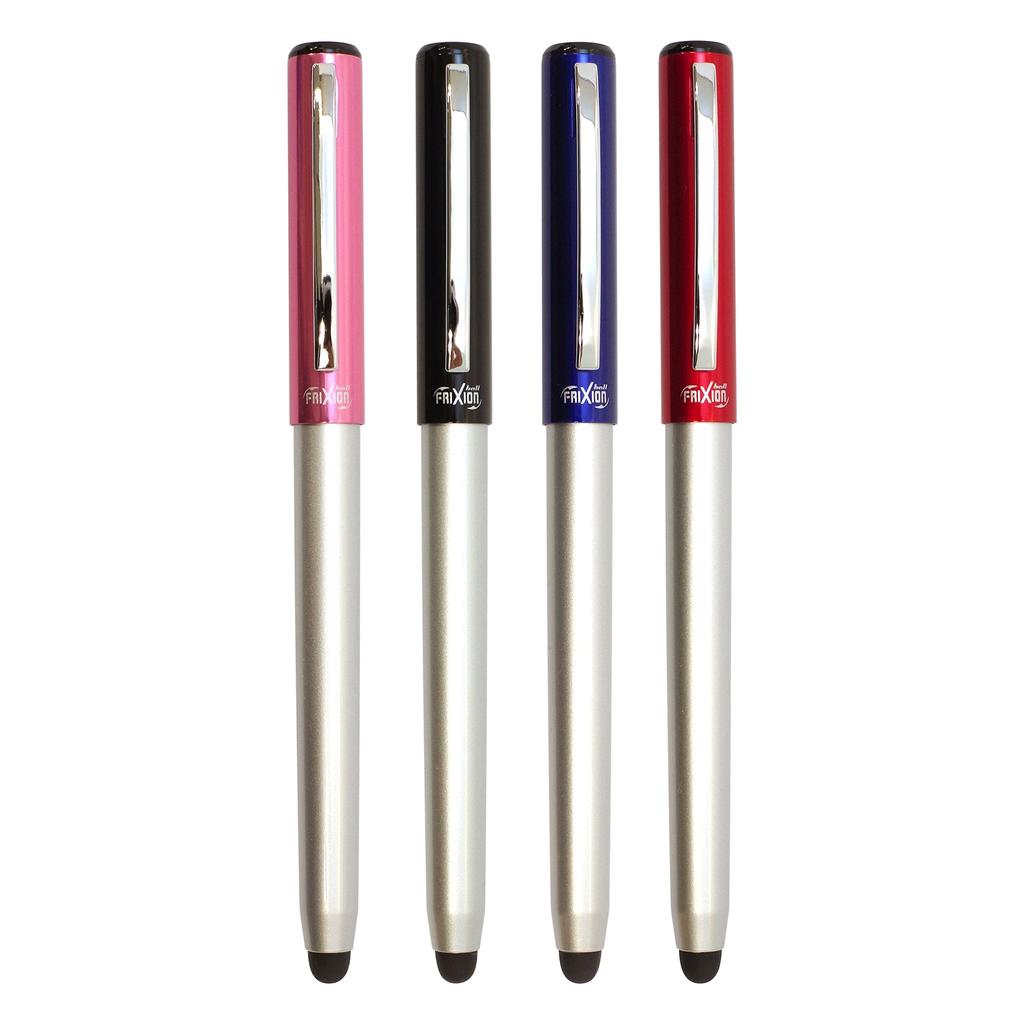 Шариковая ручка FriXion, алюминиевый корпус, черные чернила, колпачок, 0,5 мм, (синий), LFBN-150EF-L