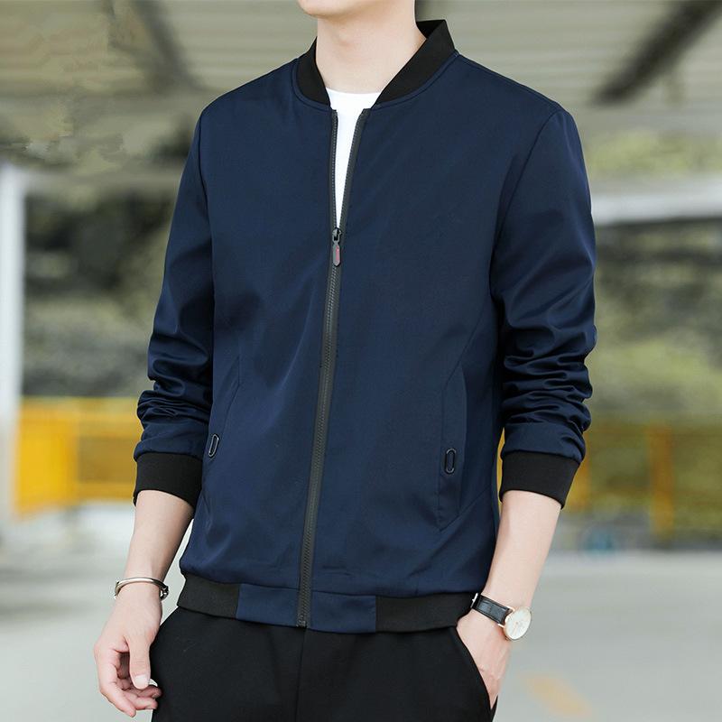 Men's Spring and Autumn Jacket Top Korean Version Trendy Fashion Handsome Casual Coat Men