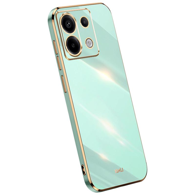 XINLI Для Xiaomi Redmi Note 13 Pro 5G/Poco X6 5G Задняя крышка Гальванизированный ТПУ Защита от царапин Чехол для телефона