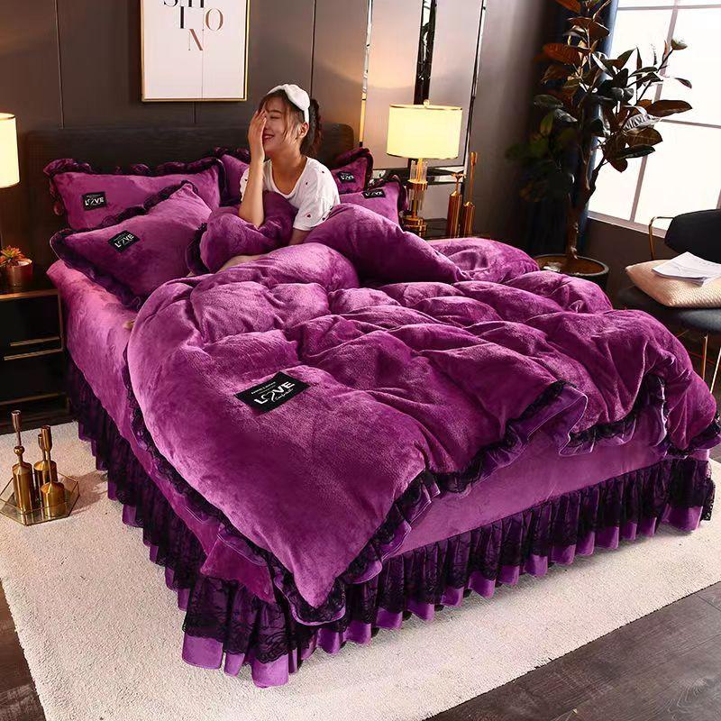 Размер King/Queen Size/полноразмерный пододеяльник, комплект наволочек из плотного хлопка, простое постельное белье для спальни, высокое качество