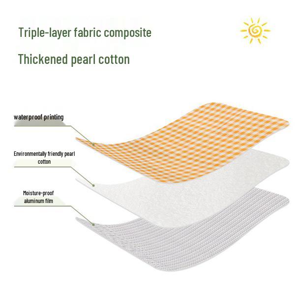 Outdoor Picnic Mat: Portable, Thickened, Moisture-Proof Cushion for Hiking, Camping, and Park Leisure.