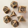 7pcs/set New Hollow Acrylic Number Dice for DND Cthulhu COC TRPG Board Game Running Team Polyhedral Dice DND Dice Set
