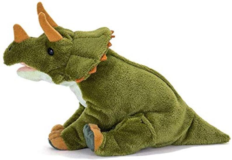 Мягкая игрушка Colorata Triceratops (Показания счетчика сидячего ряда 2 раза Длина 26 x Ширина 17 x Высота 14) Игрушка-динозавр Подарок Девочки Мальчики