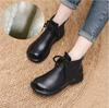 Ботинки из натуральной кожи в ретро-стиле, осенние, на плоской подошве, нескользящие, удобные, универсальные, женские ботинки, одинарные ботинки, трендовая обувь