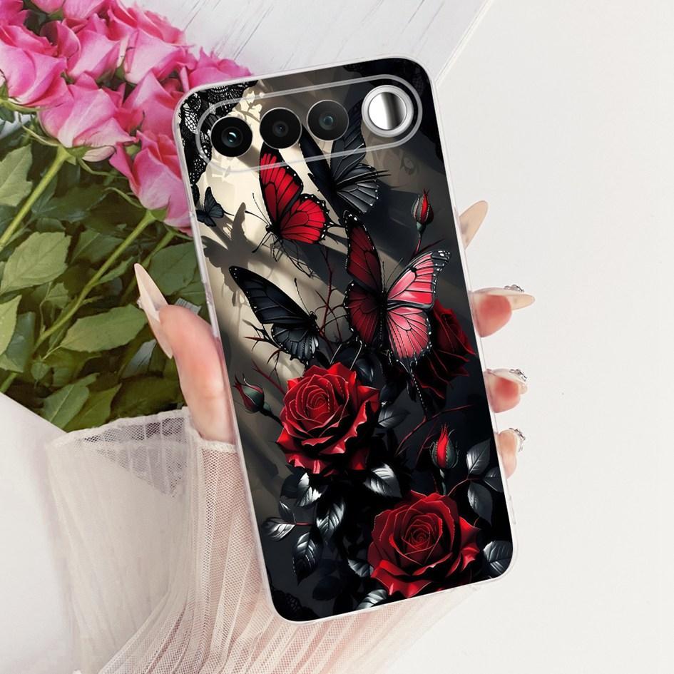 Чехол для Realme 16 5G 2026 Милый Мультяшный Рисунок Мягкий Прозрачный Силикон Ударопрочный Тонкий Чехол-Оболочка для Телефона Realme16 RMX5171