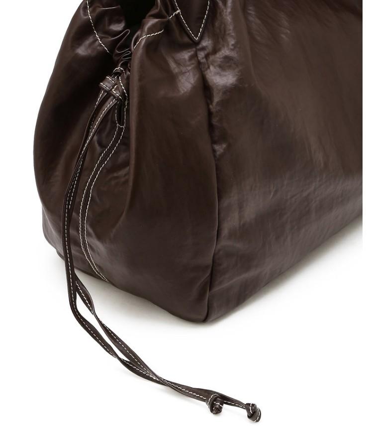 Athe Vanessabruno [Vapeur] Vape Brown Dupeskin Shoulder Bag M Aaba6E515W2