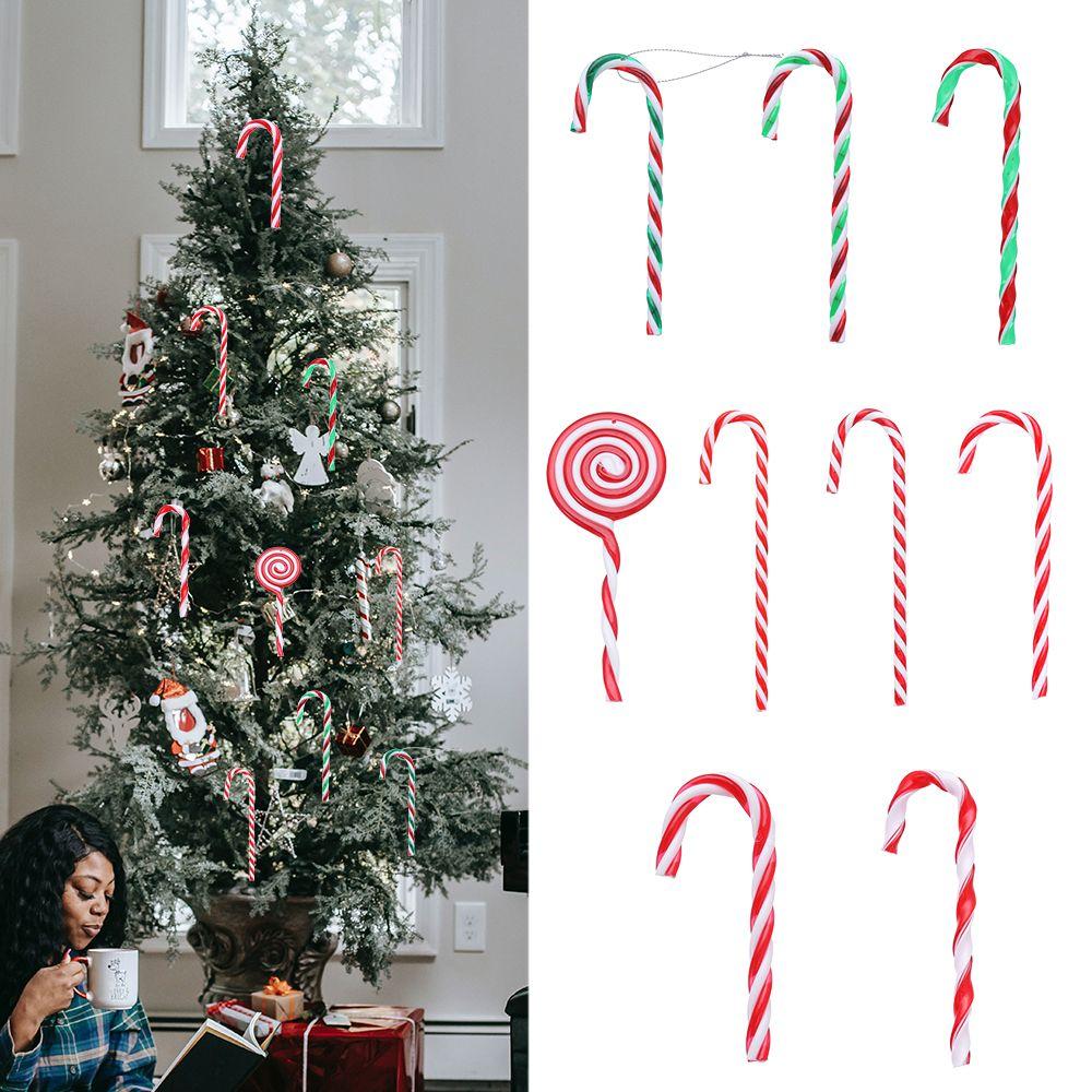 New Toys Candy New Year Decor Christmas Cane Home Xmas Ornaments Christmas Tree Decorations