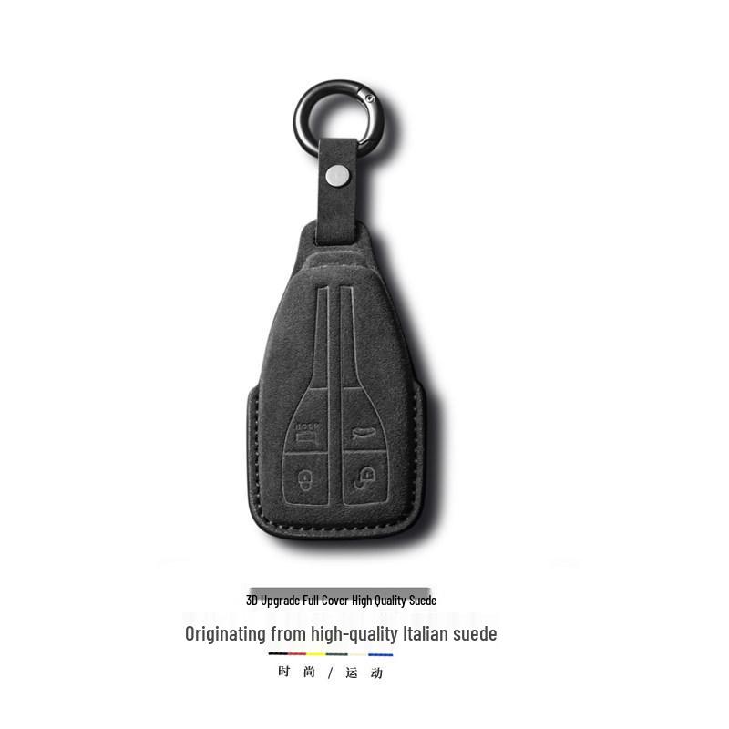 Держатель для автомобильных ключей из замши для FAW Hongqi HS5 HS7 H5 H6 H9 HQ9 с пряжкой и цепочкой