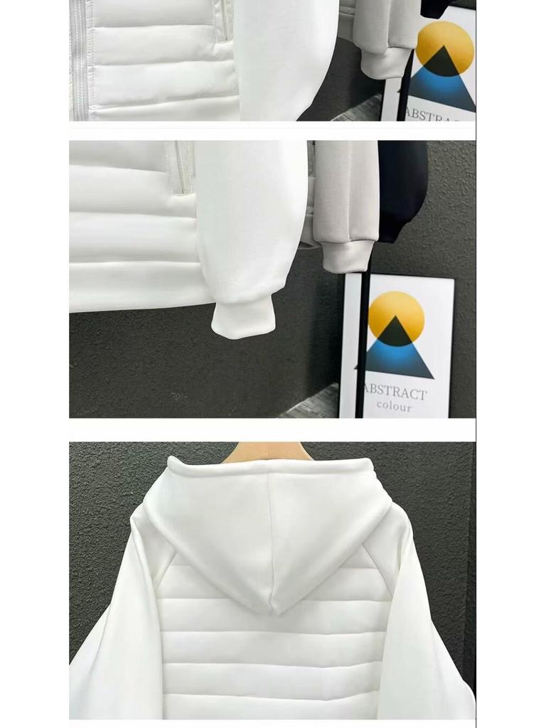 Unisex 2025 Lightweight Cotton Patchwork Hooded Jacket - Comfortable, Casual, Versatile Outerwear