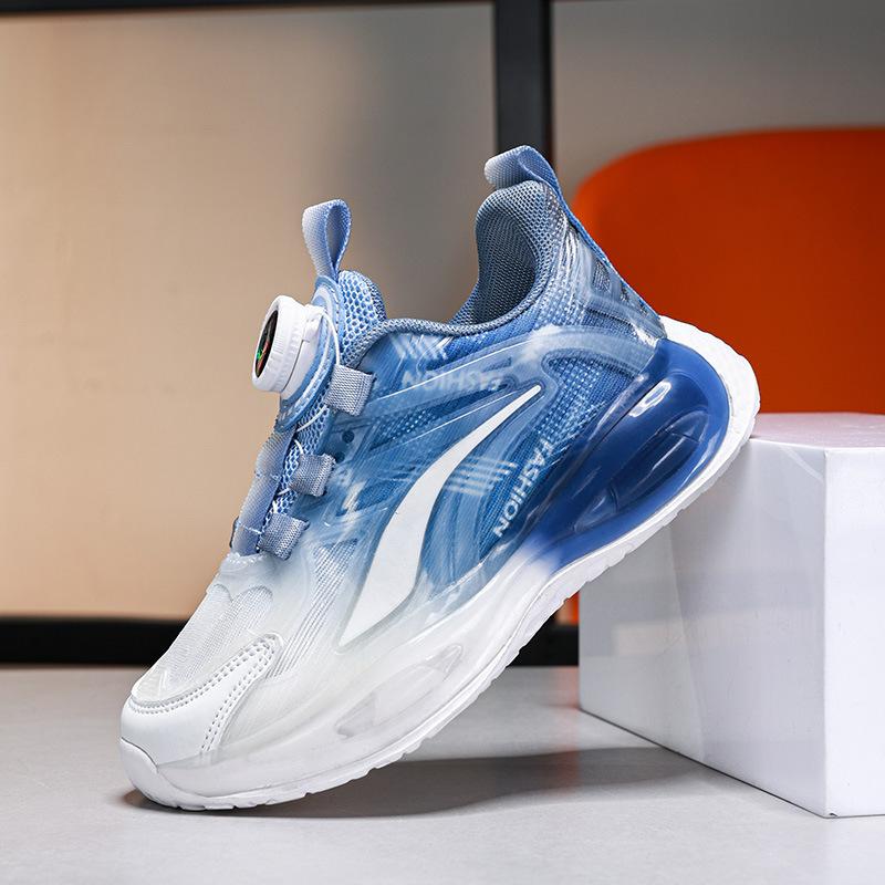 Classmate boys sports shoes 2025 new luminous mesh breathable children's shoes middle and older children's student running shoes
